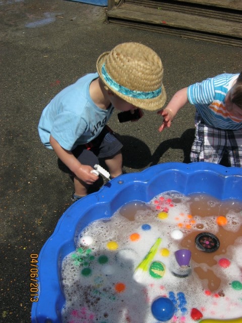 Water play is always very important to a child!