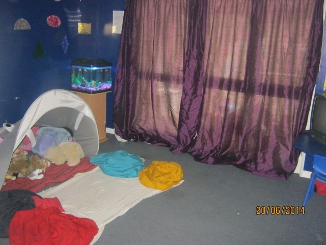 The quiet room in Noah's Ark.