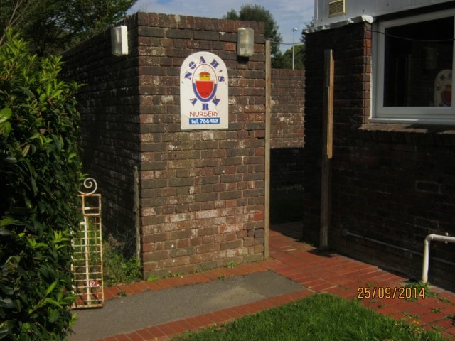 The secure entrance to Noah's Ark Nursery.
